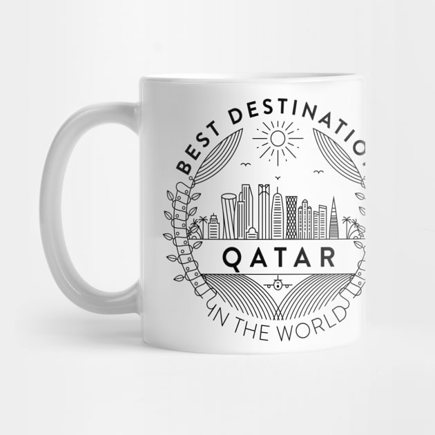 Qatar Minimal Badge Design by kursatunsal